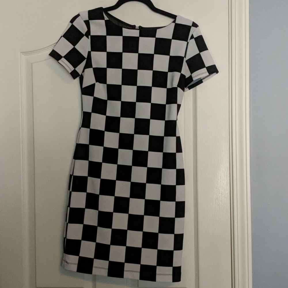 Checkered flag dress